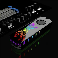 Barrow M2 SSD Heatsink turbine fan Heat sink .2 2280 Solid State Disk Hard Radiator 5V ARGB 3PIN / 12V RGB 4PIN MOBO AURA SYNC