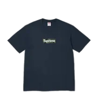 SUPREME 23FW BOX LOGO TEE NAVY