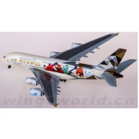 Diecast Scale Herpa 1:500 535014 Etihad Airways A380-800 A6-APD choose South Korea Alloy Aircraft Mo