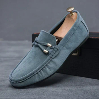 Men Loafers Breathable Shoes Men Sneakers Casual shoes Men's flats non-slip Driving Shoes Soft Moccasins Boat Shoes 2024
