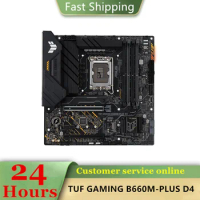 TUF GAMING B660M-PLUS D4 motherboard Used original 1700 LGA1700 DDR4 128GB M.2 NVME USB3.0 SATA3 Desktop Mainboard