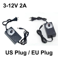 DC Power อะแดปเตอร์แบบปรับได้, AC to DC, 3V-12V, 5V, 6V, 9v, 12v, 2A, CHARGER, THB13