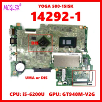 14292-1 Mainboard For Lenovo YOGA 500-15ISK FLEX3-1580 Laptop Motherboard With i5-6200U i7-6500U CPU UMA/ GTX940M-V2G GPU