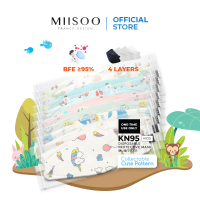 MIISOO EVO Anak Motif KN95 Masker Kesehatan wajah Kids 4ply BNPB