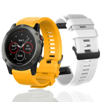 26mm Silicone Quick fit Strap For Garmin Enduro Watch Band Fenix 6X Pro 5X Plus/TACTIX DELTA/MK2i/MK2/MK1 Watchband Fenix 7X