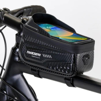 NEWBOLER Bicycle Bag Cycling Top Front Tube Frame Bag Waterproof 6.5 Inches Phone Case Storage Touch Screen MTB Road Bike Bag