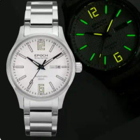 Men Luminous Watch Automatic Mechanical Japan Miyota 21Jewels Sapphire WR100M English and Chinese we