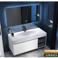 RWJ Egg Integrated Wash Basin Bathroom Cabinet Combination Washstand Wash Basin Bathroom Mirror Cabinet