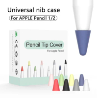 8 Pack Silicone Mute Nib Cover For Apple Pencil 1 2 generation Replacement Tip Case For iPencil 1 2 Touchscreen Stylus Pen Cover