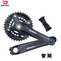 BOLANY SEER 2.0 Mountain Bike Crankset 170mm 104BCD EIEIO 36/38T Chainwheel Hollow Integrated Crank For 10/11S Bicycle Parts