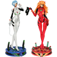 Anime Evangelion Action Figures Eva Asuka Langley Ayanami Rei Figure Beauty Girl Softwares Doll GK PVC Statue Collectible Toys