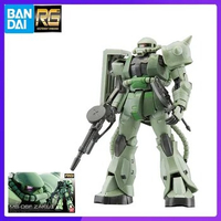 In Stock Bandai RG 1/144 MOBILE SUIT GUNDAM MS-06F Zaku II Original Model Anime Figure Model Toy Boys Action Collection Assembly