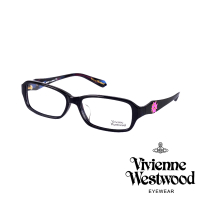 【Vivienne Westwood】龐克多邊形土星款光學眼鏡(黑/粉 VW271_04)
