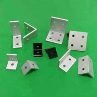4 Holes 90 Degree Bracket Fastener 2020 2040 2550 3030 3060 4040 4080 4545 4590 Angle Connector Aluminum Profile Accessories