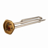 DN32 1-1/4" 42mm Thread Brass Flange Burrow Heating Element for ARISTON Water Heater 1.5KW 220V
