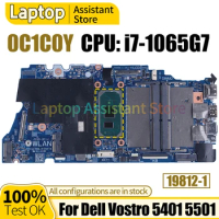 For Dell Vostro 5401 5501 Mainboard 19812-1 0C1C0Y SRG0N i7-1065G7 100％ test Notebook Motherboard