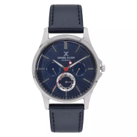 Daniel Klein Jam Tangan Pria Daniel Klein Exclusive DK12118-3 Men Blue Dial Blue Leather Strap