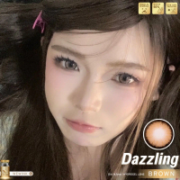 คอนแทคเลนส์ Wink : Dazzling + กรองแสง เลนส์14.5 ใส่เที่ยว ใส่เรียน ไอดอลเกาหลี [มีบริการปลายทาง ดวงต