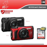 OM SYSTEM Olympus TOUGH TG-7 TG7 Digital Camera Underwater PAKET PLUS 32GB RED