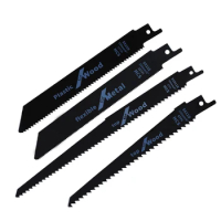 1/4pcs Reciprocating Saw Blades High Carbon Steel Wood Pruning Saw Blades Jig Saw Handsaw For Wood Plastic Pipe Metal Cutting