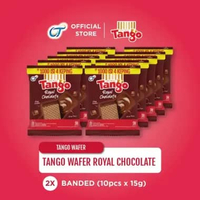Tango Wafer Rasa Chocolate [2 Renceng x 15 Gram] - Camilan Viral Renyah & Creamy, Enak Banget, Murah