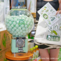 Turquoise gacha machine 25 inch small 32mm gacha without coin Ticket event raffle props in stock