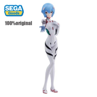 In Stock Original SEGA Neon Genesis Evangelion Eva Ayanami Rei Figure 19Cm Anime Action Figurine Model Toys for Boys Gift