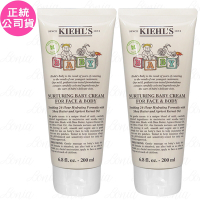 Kiehl s 契爾氏 寶寶臉部與身體滋養乳霜(200ml)*2(公司貨)