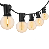 US/EU Plug G40 ST38 LED String Lights Outdoor Waterproof Garden Solar Decorative Lights Camping Chri