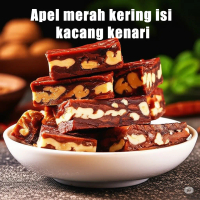 【Terlaris】Kue Kenari Apel Merah – Camilan Manis Renyah dari Kenari & Apel – Rasa Premium Khas Indone