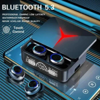 2024 TWS M90 Wireless Headphones Bluetooth 5.3 Touch Control Gaming Earphone Sport Earbuds 9D Hifi Stereo Headsets LED Display