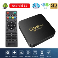 Q96 Max tv box Android 11 Amlogic S905 4G Quad Core 64 bit 4K 3D UHD smart tv Media Player H. 265 iptv