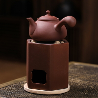 功夫茶具套裝紫砂燒水壺戶外紅泥碳爐便攜茶具養生陶壺風爐仔家用