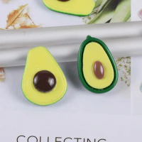 10pcs Avocado Slime Charms Supplies Addition Accessories DIY Crafts Decor Filler for Fluffy Clear Slime Clay Toy