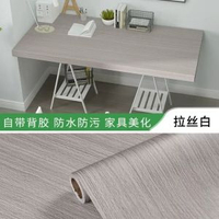 內地直送 - 衣櫃翻新貼紙木紋桌面防水防油汙餐桌桌子舊傢俱房門貼膜自粘桌貼