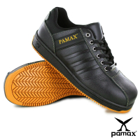 PAMAX 帕瑪斯 經典皮革製防滑安全鞋.銀纖維抗菌除臭.寬楦鋼頭(PT09001FEH / 男女)