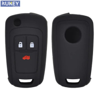 3 Button Silicone Car Remote Key Fob Shell Cover Case For Vauxhall/Opel Astra Insignia Cascade For Holden Barina Cruze Trax