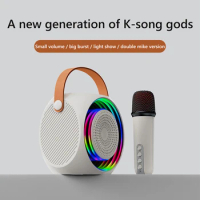 M9 Mini Karaoke Machine Bluetooth-Compatible Karaoke Speaker with Microphone