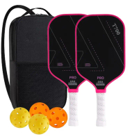 T700 Pickleball Paddle Carbon Fiber USAPA Disetujui Paddle Pickle Ball Ringan Permukaan Frosted Perl