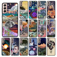 Psychedelic Drug Cosmic Art Aesthetic Trippy For samsung Galaxy S24ULTRA S23PLUS S21 S20fe S20ULTRA S21Fe S22PLUS S23ULTRA Cases