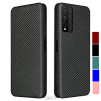 For Huawei Honor 9X Premium 10i 20i View 30 Pro Carbon Fiber Skin Leather Case Honor 20 9X 10X Lite 9C 9A 9S Flip Wallet Cover