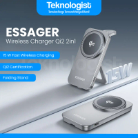 ESSAGER Wireless Charger Stand Qi2 2in1 Magnetic
