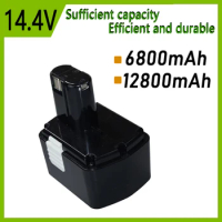 14.4V 6800mAh 12800mAh Power Tools Rechargeable Battery for Hitachi EB1412S EB1414S EB1414 EB1426H EB1430 EB14S DS14DVF3 DV14DV