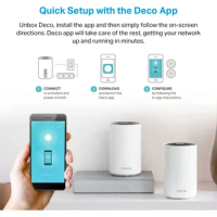 TP-Link Deco axe5400 tri-band WiFi 6e mesh system (Deco xe75 pro)-2.5G WAN/LAN port, covers up to 5500 sq. ft, places WiFi rou