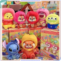 Miniso Stitch Alien Fruit Headgear Series Blind Box Lucky Mystery Box Kawaii Anime Figure Model Collection Toys Gifts Pendant