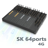 4G SK64-64 SMS Gateway 64 ports 64 sim cards Voip Products API HTTP SMPP connect sms sending gsm sk 32 ports sms gateway modem