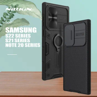 Nillkin for Samsung Galaxy S23 S22 Ultra S21 Plus S20 FE Case Camshield Armor Cover Slide Camera Case for Samsung Note 20 Ultra
