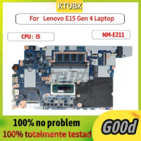 NM-E211 Motherboard, For Lenovo E15 Gen 4 Laptop Motherboard,With I5 CPU,UMA,RAM 8G,100% Test