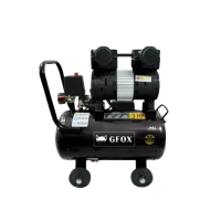 GFOX快速型無油式雙缸空壓機-3HP 25L 110V 60Hz(黑色款 加贈風管+噴槍)