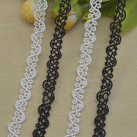 20Meters S Shaped Lace Trim Centipede Braided Ribbon Curve Lace Trimming Clothes Accessories DIY Sewing Fabric Lace Home Decor